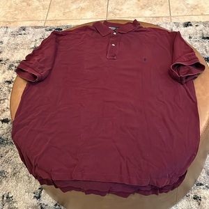 Burgundy red polo